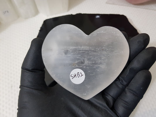 Selenite Heart Bowl - SHB1