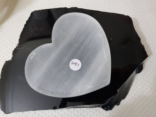 Selenite Heart Bowl - SHB7