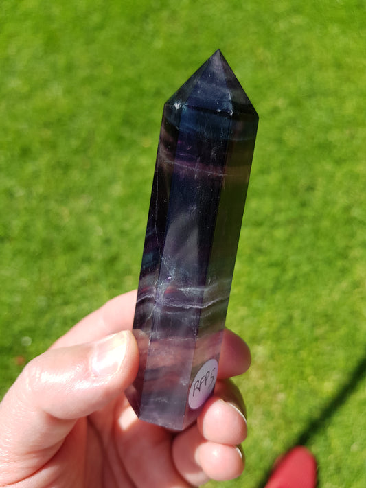 Rainbow Fluorite Crystal Point - RFP5