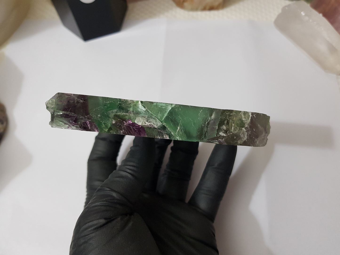 Rainbow Fluorite Crystal Slice - RFS1