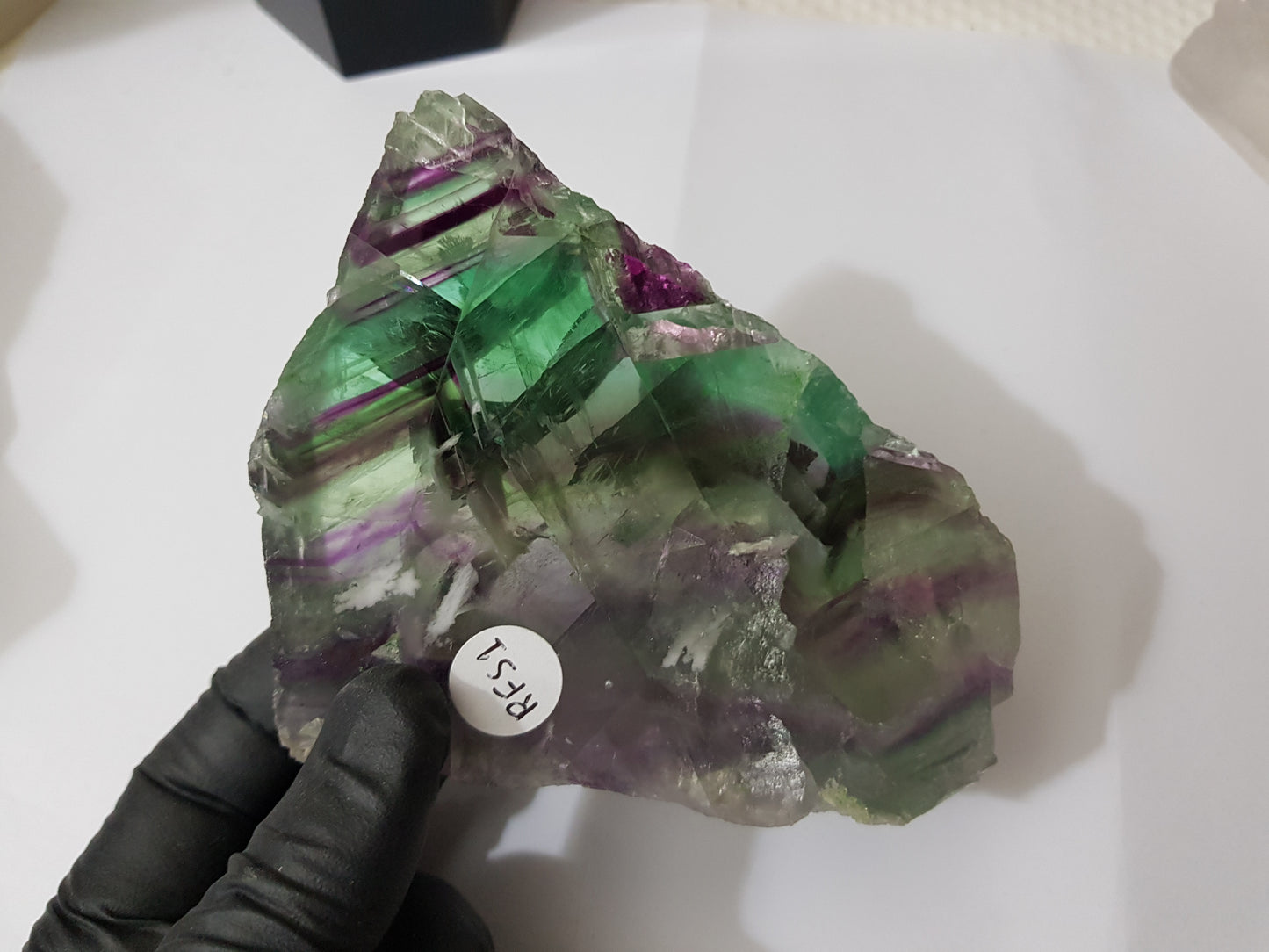 Rainbow Fluorite Crystal Slice - RFS1