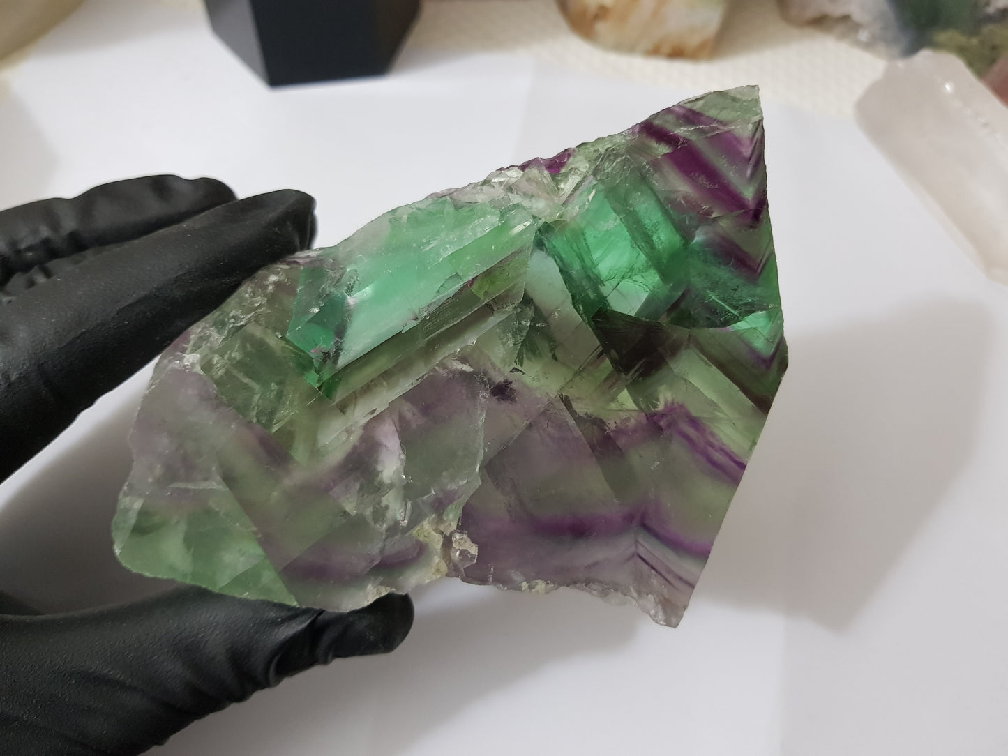 Rainbow Fluorite Crystal Slice - RFS1