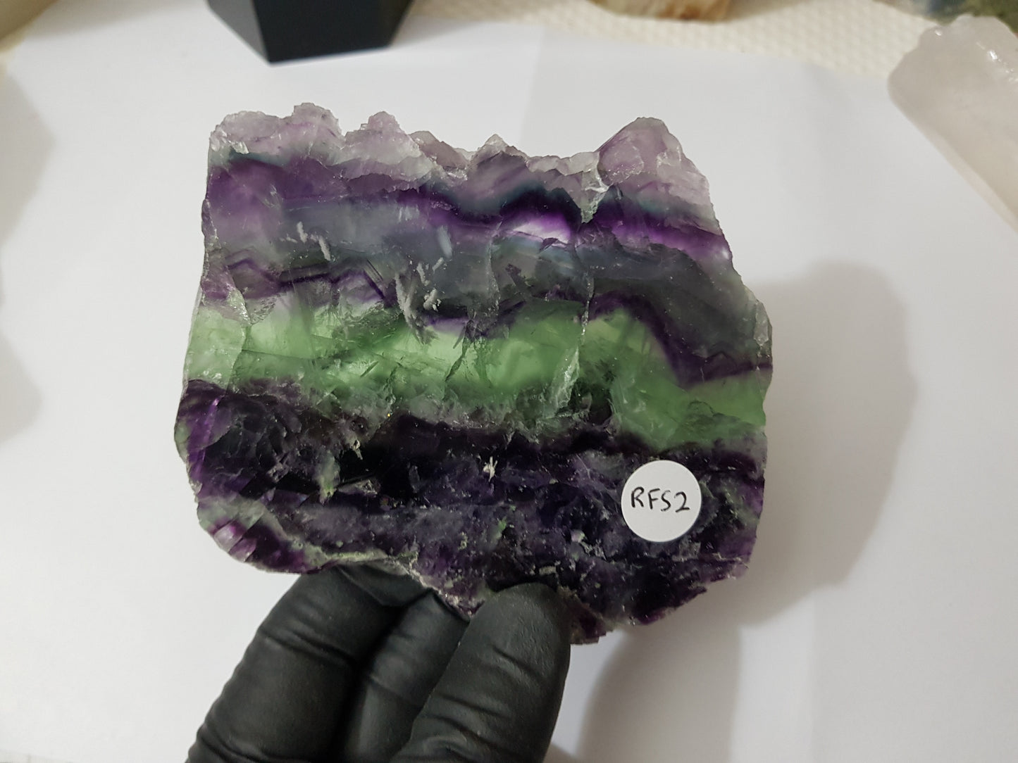 Rainbow Fluorite Crystal Slice - RFS2