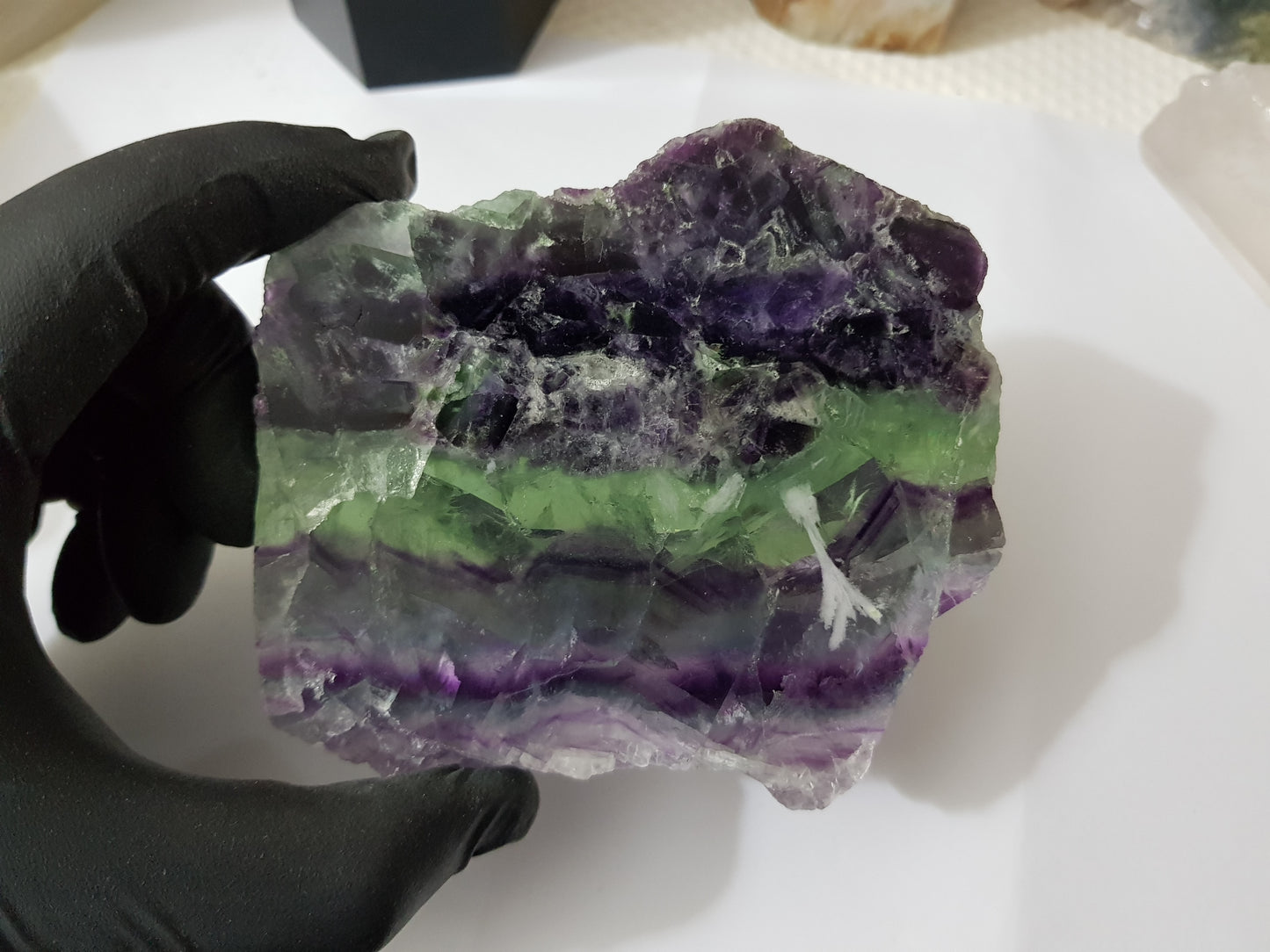 Rainbow Fluorite Crystal Slice - RFS2