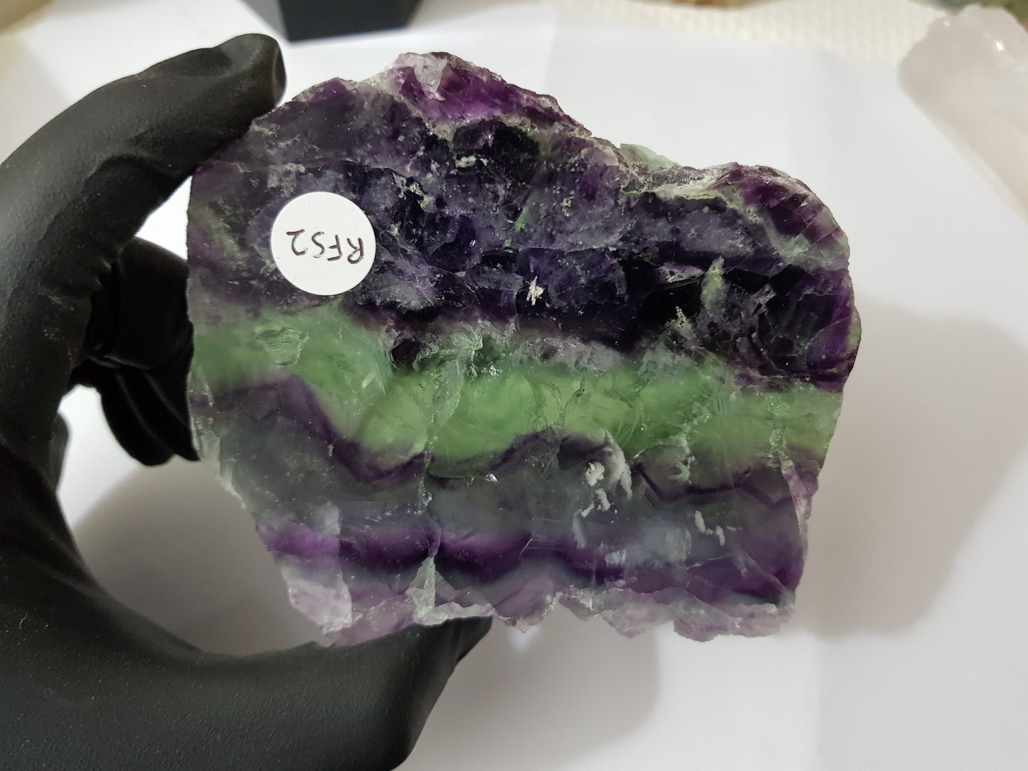 Rainbow Fluorite Crystal Slice - RFS2