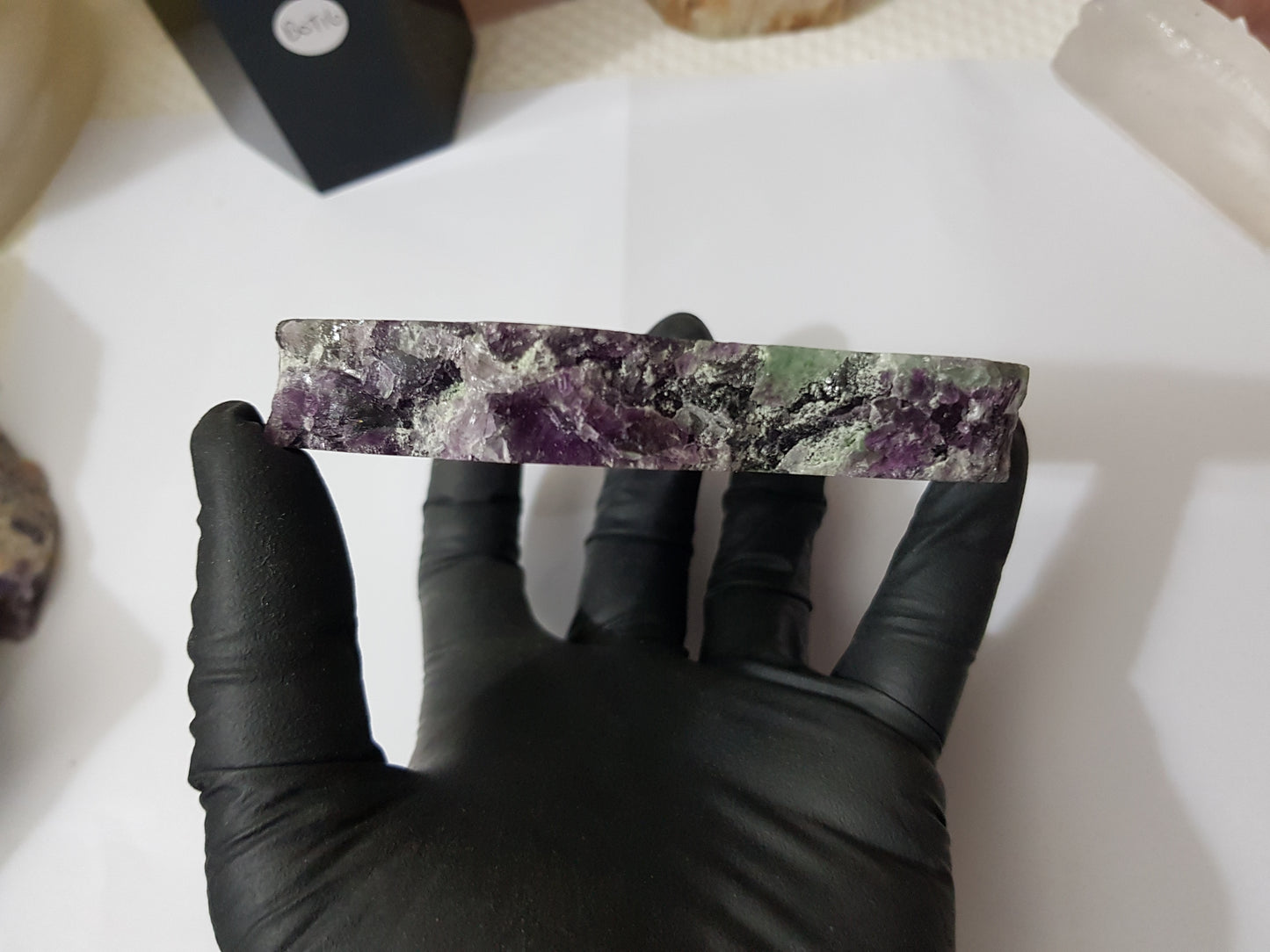 Rainbow Fluorite Crystal Slice - RFS2