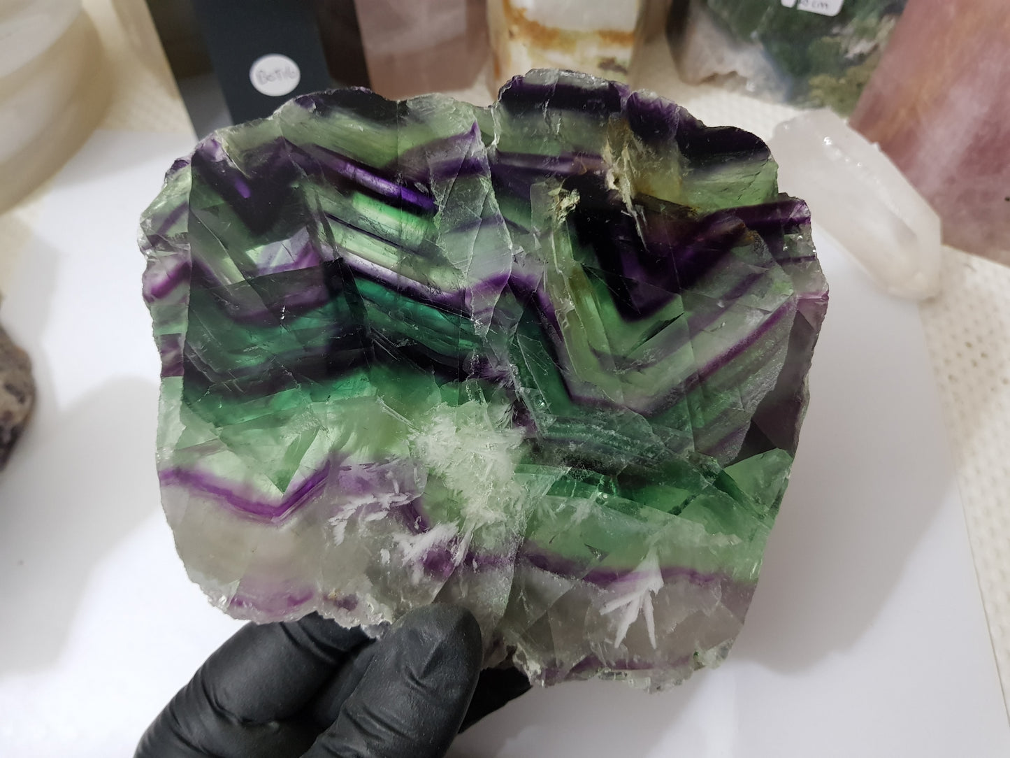 Rainbow Fluorite Crystal Slice - RFS3