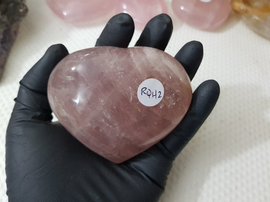 Rose Quartz Crystal Heart - RQH2