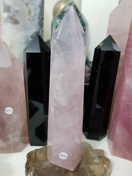 Rose Quartz Crystal Tower - RQT10