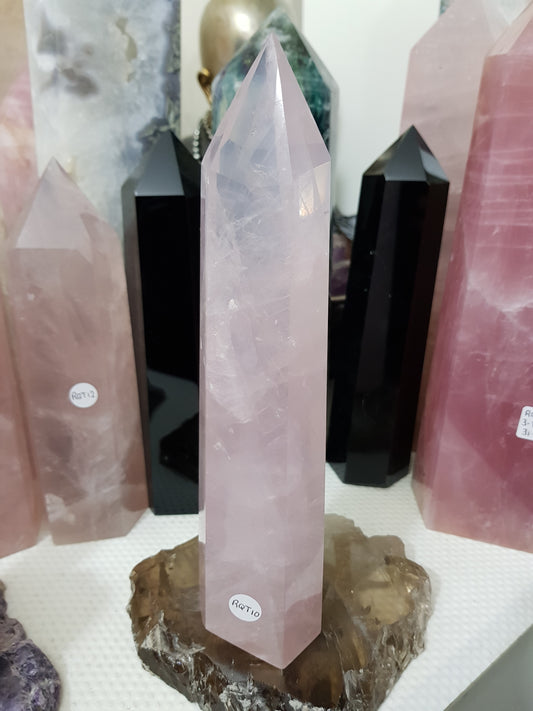 Rose Quartz Crystal Tower - RQT10