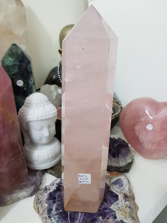 Rose Quartz Crystal Tower - RQT1