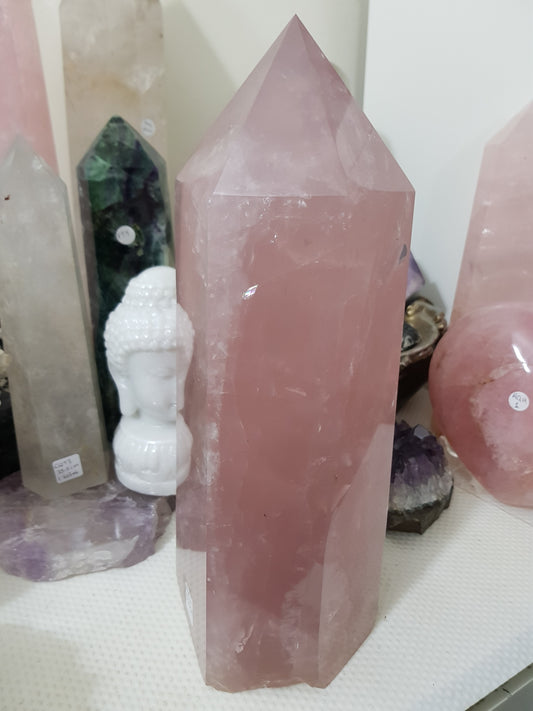 Rose Quartz Crystal Tower - RQT4