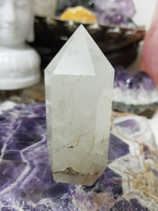 Rutilated Quartz Crystal Point - RTQ12