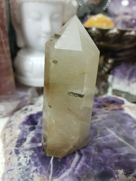 Rutilated Quartz Crystal Point - RTQ13