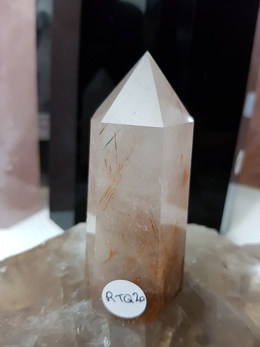 Rutilated Quartz Crystal Point - RTQ20