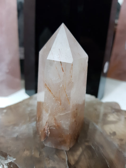 Rutilated Quartz Crystal Point - RTQ20