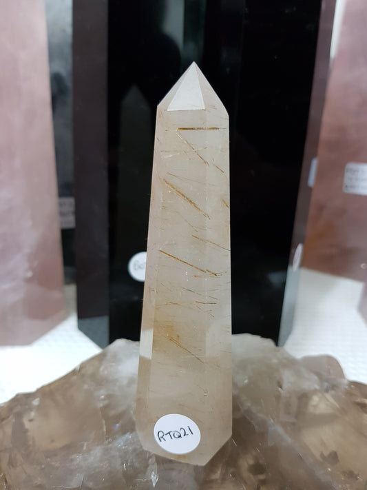 Rutilated Quartz Crystal Point - RTQ21