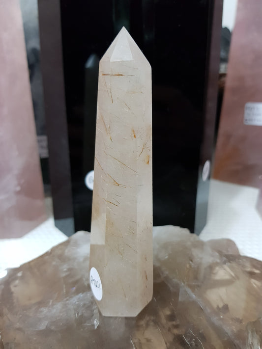 Rutilated Quartz Crystal Point - RTQ21