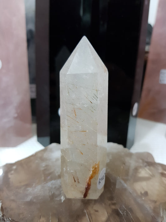 Rutilated Quartz Crystal Point - RTQ22