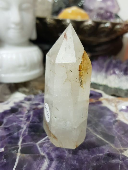 Rutilated Quartz Crystal Point - RTQ3