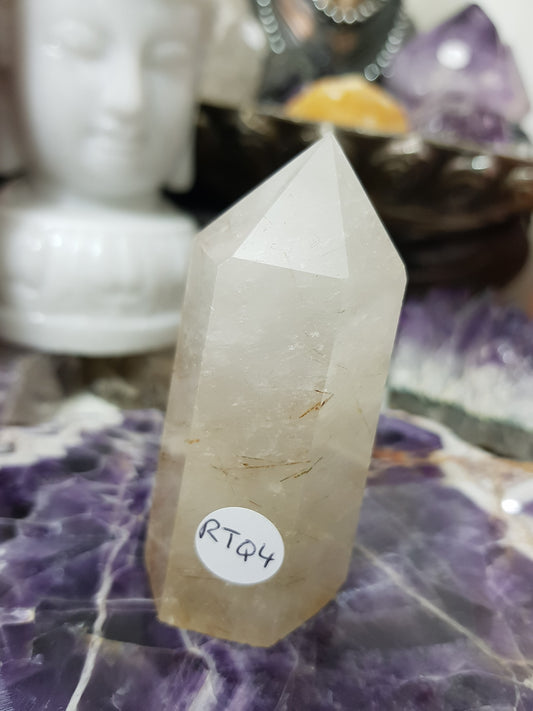 Rutilated Quartz Crystal Point - RTQ4