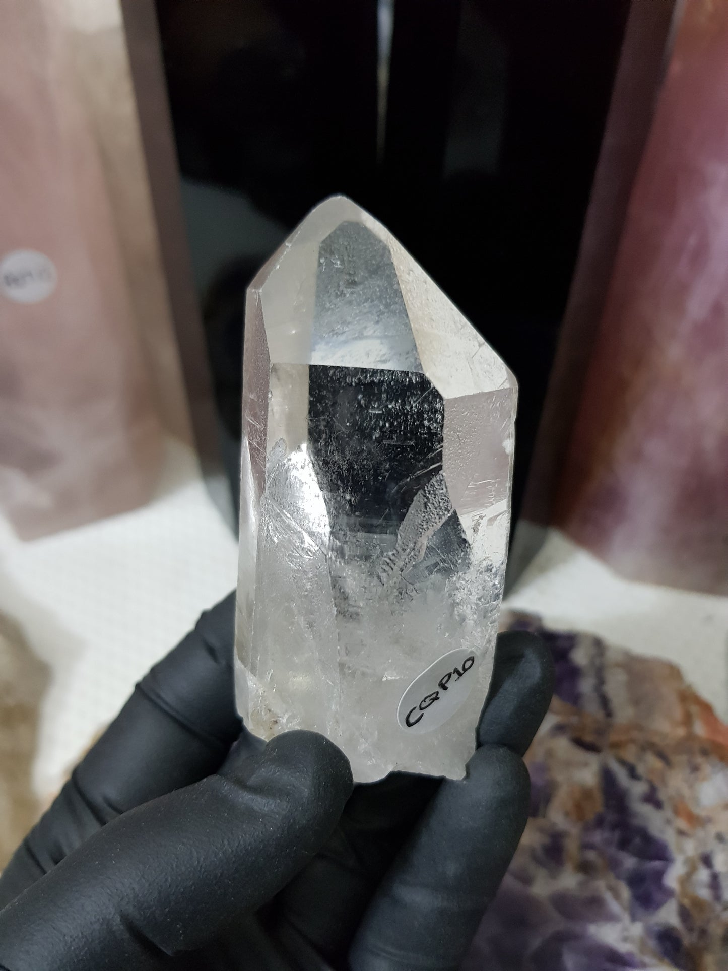 Natural Clear Quartz Crystal Point - CQP10