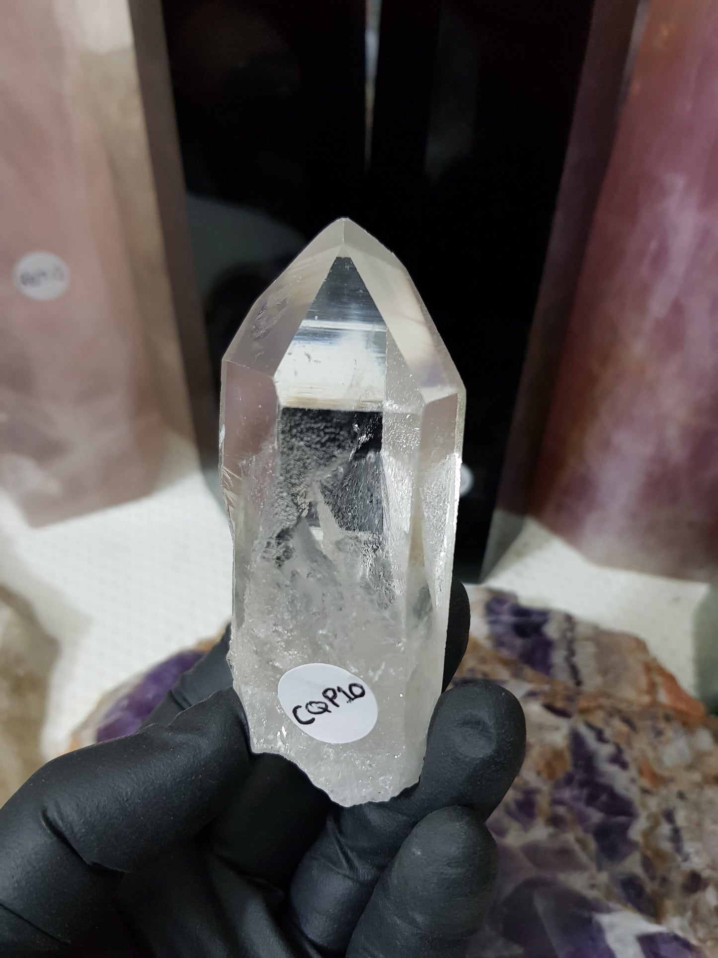 Natural Clear Quartz Crystal Point - CQP10