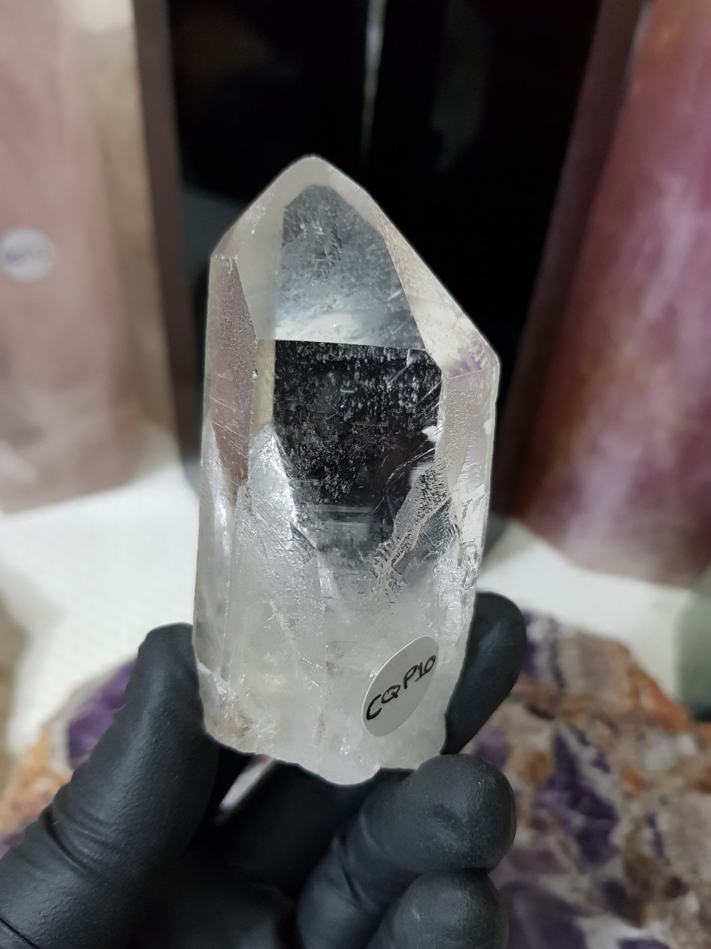 Natural Clear Quartz Crystal Point - CQP10