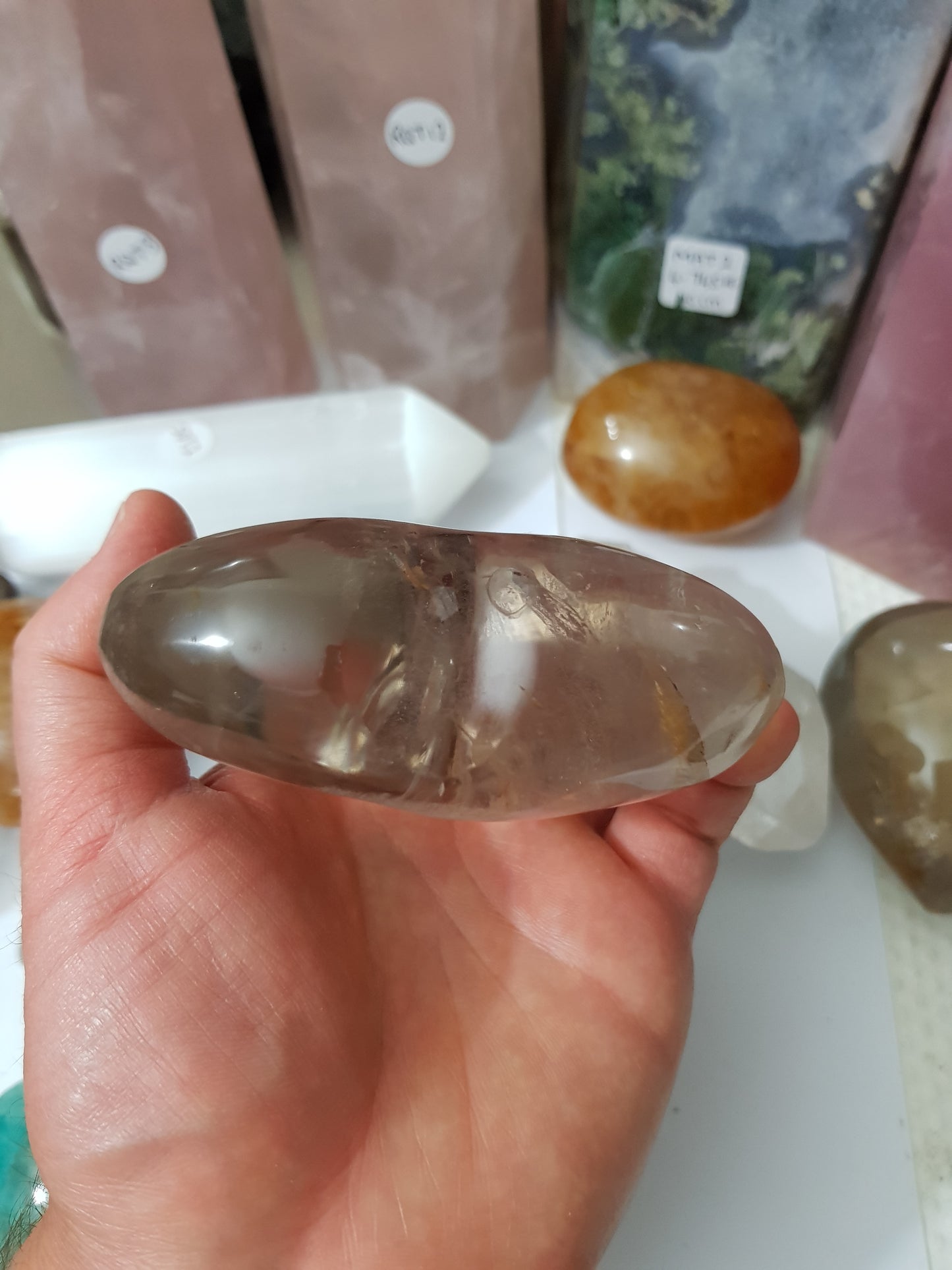 Smoky Quartz Crystal Heart - SQH1