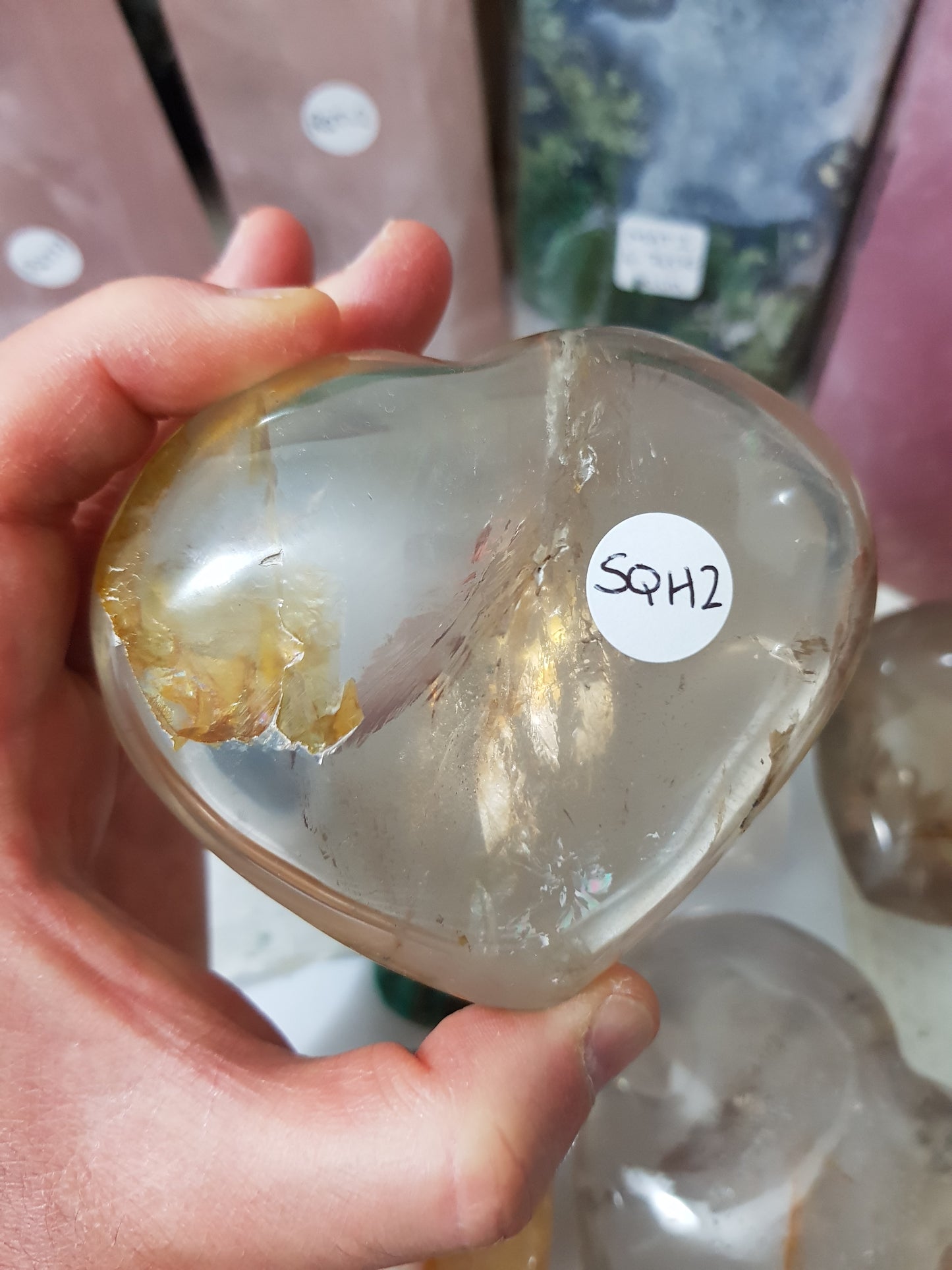 Smoky Quartz Crystal Heart - SQH2