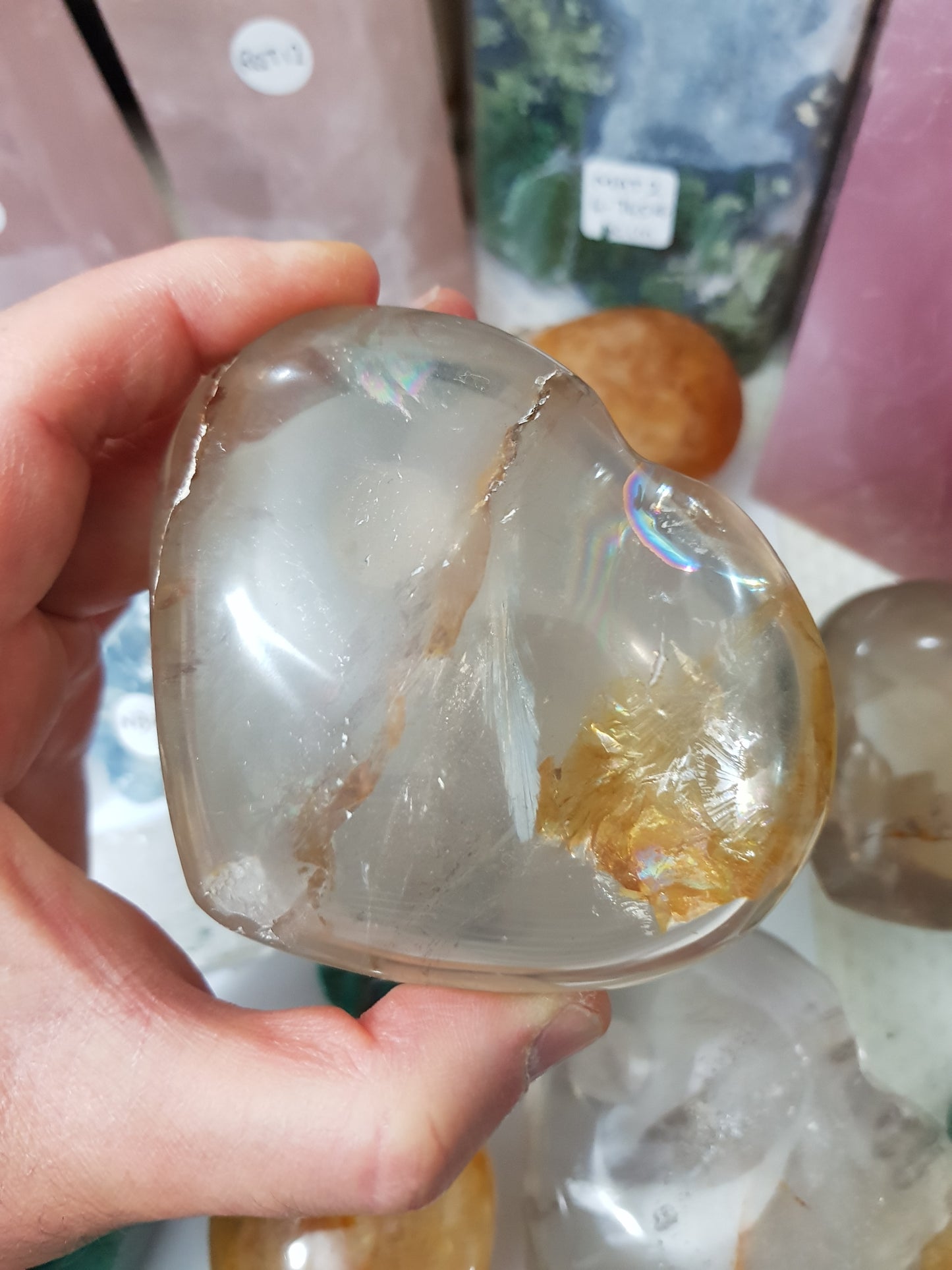 Smoky Quartz Crystal Heart - SQH2