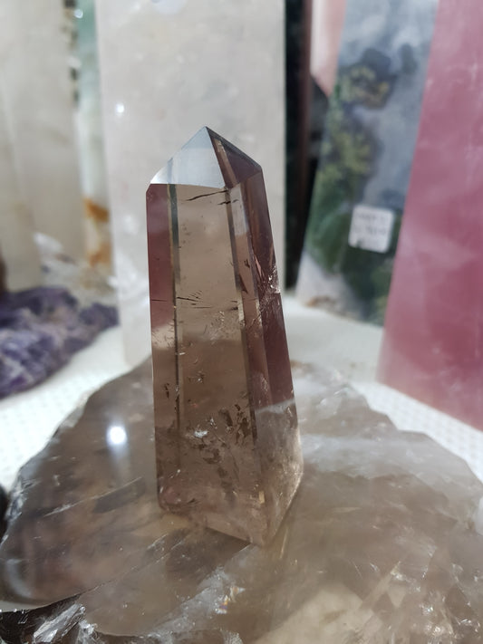 Smoky Quartz Crystal Obelisk – SQO1