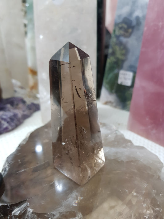 Smoky Quartz Crystal Obelisk – SQO1