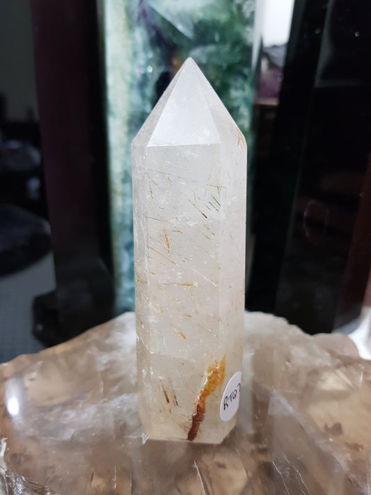 Rutilated Quartz Crystal Point - RTQ22